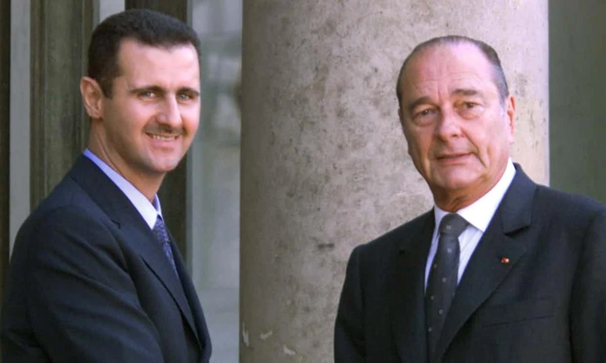 Syrian President, Bashar Assad, was honored by his French counterpart, Jacques Chirac, in 2001. (AFP)