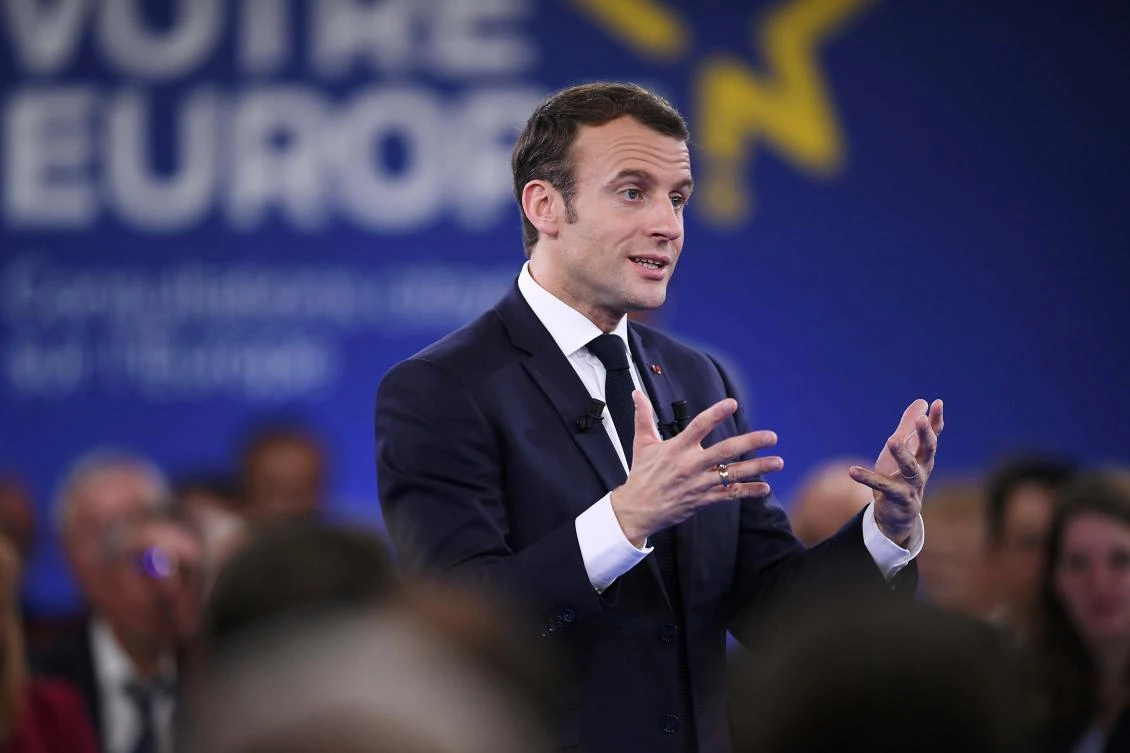 French President Emmanuel Macron. (Reuters)