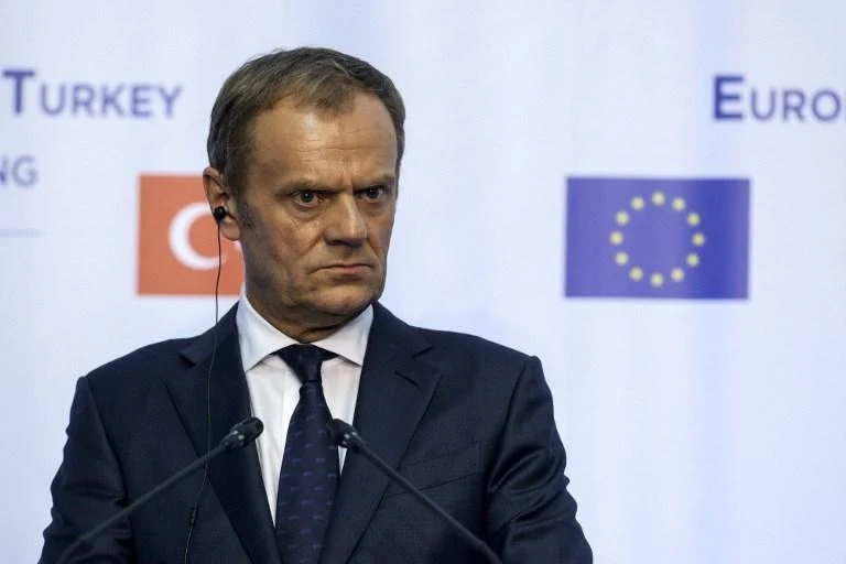 EU President Donald Tusk said he wanted to “use the positive momentum” in recent negotiations to finally settle issues including Ireland. (AFP)