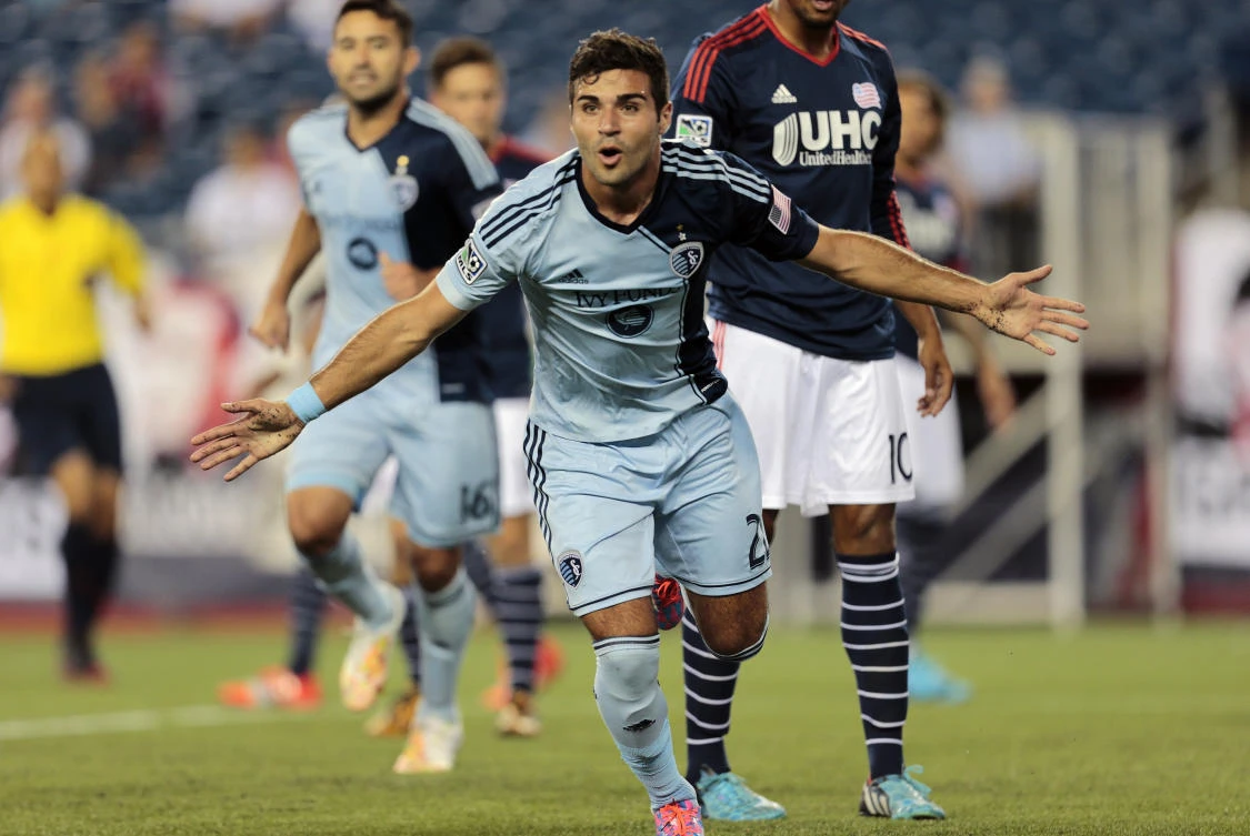 Soony Saad, seen her playing for Sporting Kansas City, transferred his allegiance to Lebanon and has won eight caps for the Cedars. (Getty)