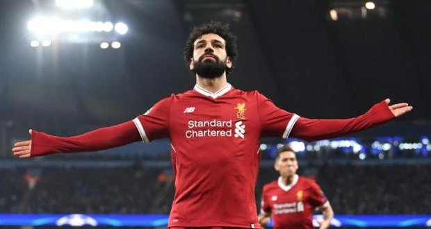 File photo showing Mo Salah celebrates scoring another goal for Liverpool. Photograph: (Getty Images)