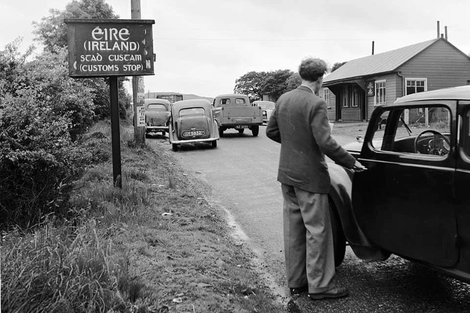 The UK has expressed confidence that it will be able to push ahead with Brexit without the reinstallation of a hard border with Ireland. Above, an Irish border post in the 1950’s. (Getty Images)