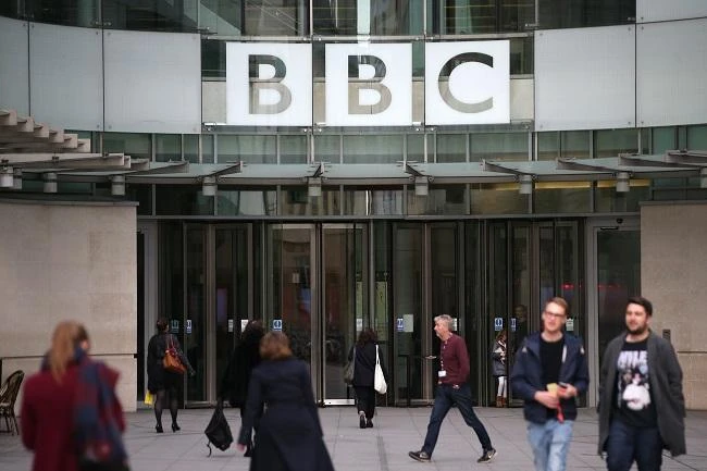 A general view of the headquarters of the British Broadcasting Corporation (BBC) in London on October 30, 2017. (AFP)