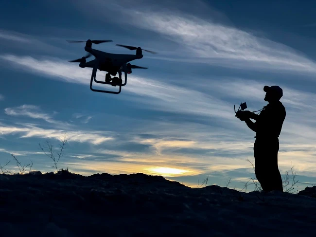 A remote-controlled drone was shot down by police on Saturday night after it was detected flying over a restricted area in Riyadh without a security clearance. (Shutterstock)