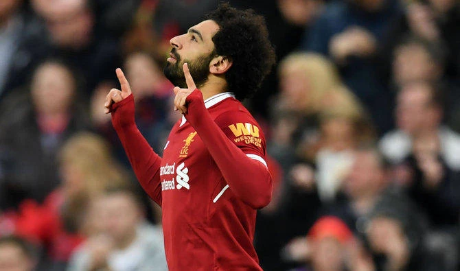 Mohamed Salah was named Premier League’s best player of the year at PFA awards. (AFP)
