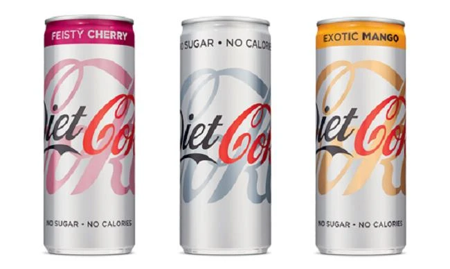 The launch of its popular low-calorie Diet Coke aimed at millennials — ginger-lime, feisty cherry, blood orange and twisted mango — helped the brand return to volume growth in the quarter. (Reuters)