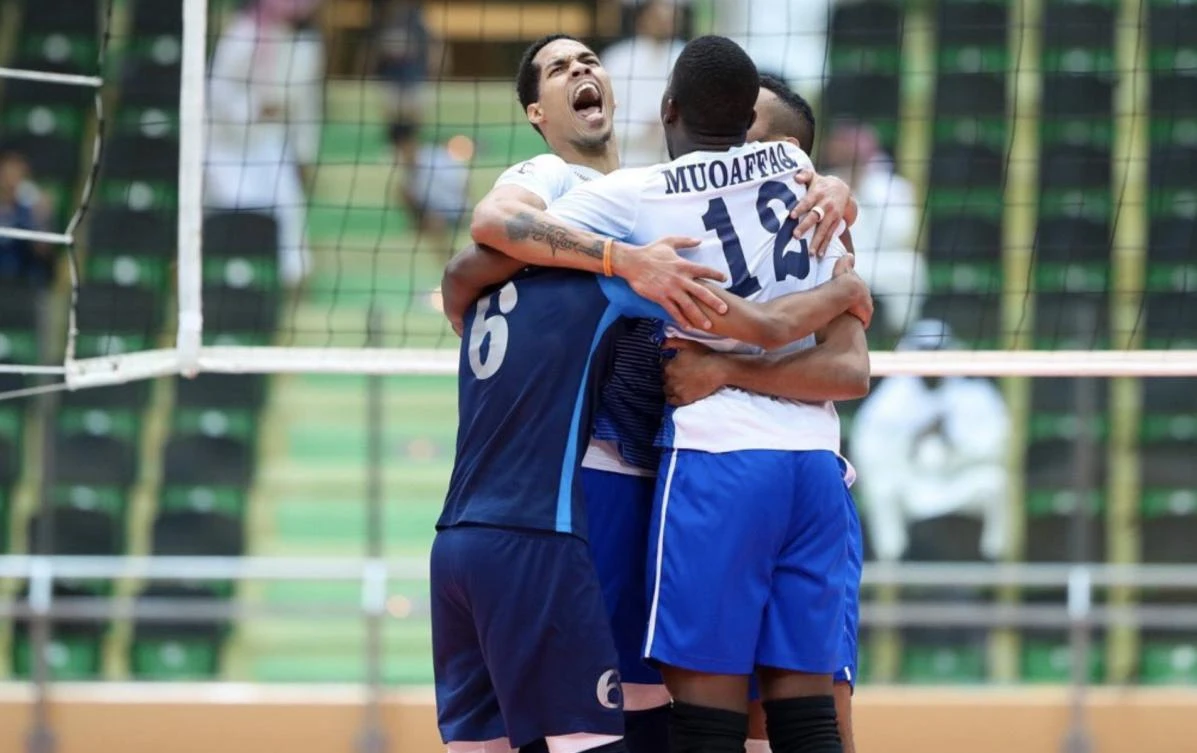 Al-Hilal players celebrate winning the Elite Championship. (@Alhilal_EN)