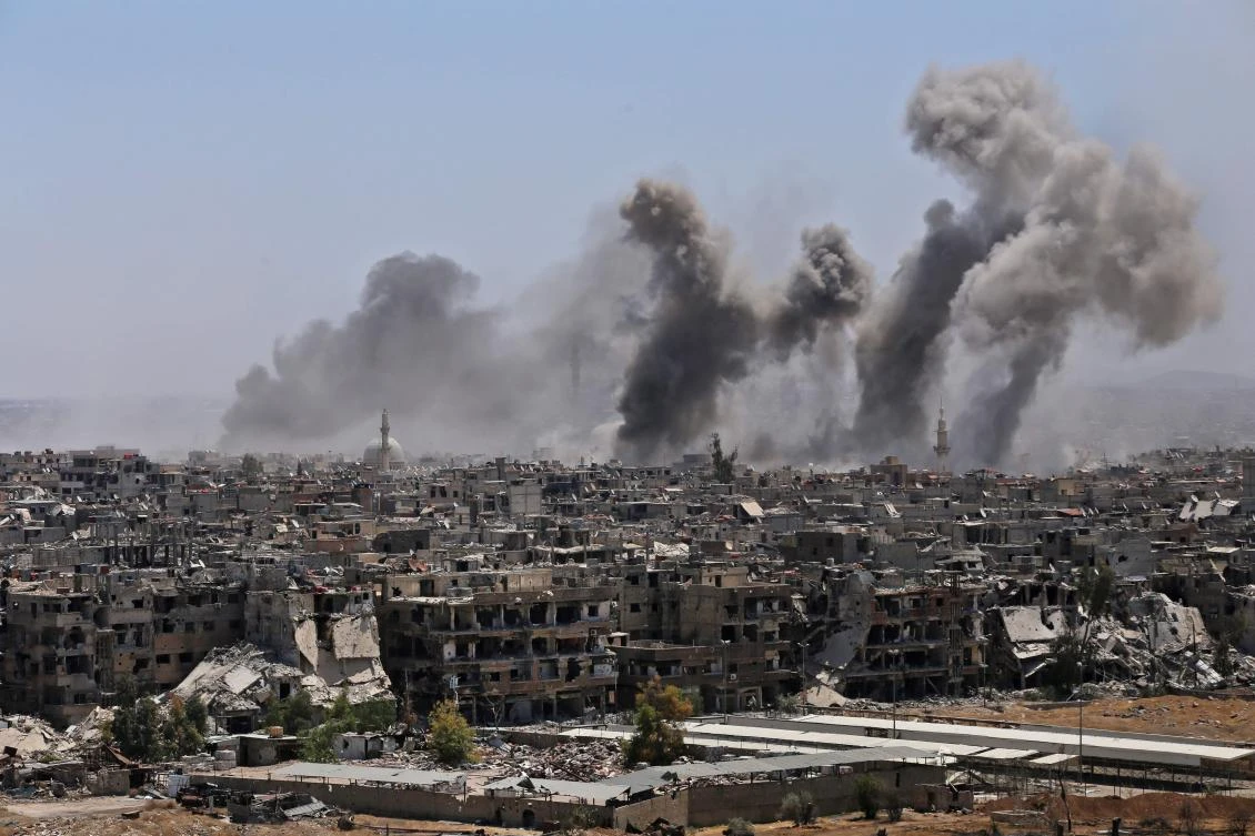 Syria regime strikes kill 6 civilians in south Damascus, war monitor says