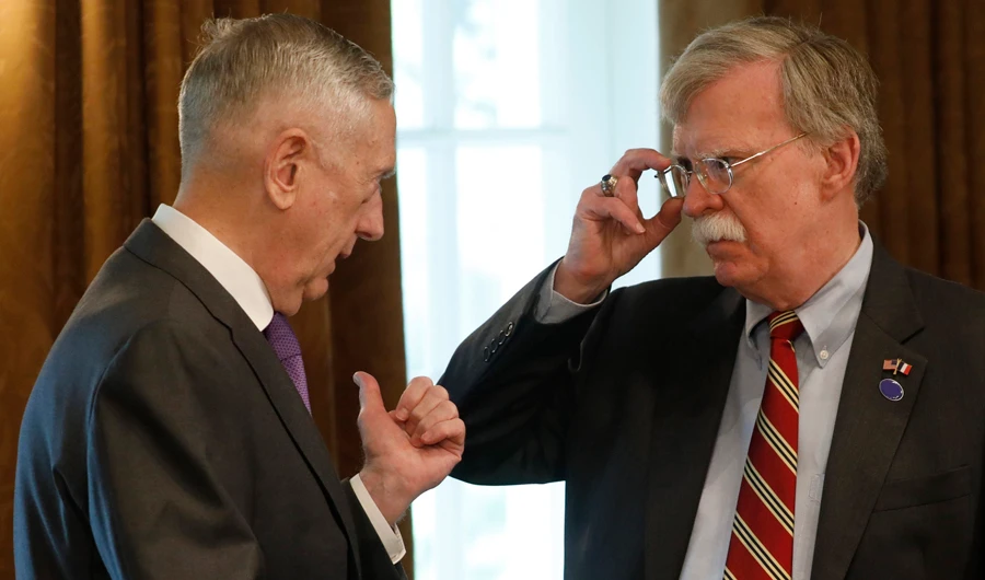 Bolton, Mattis meet at Pentagon