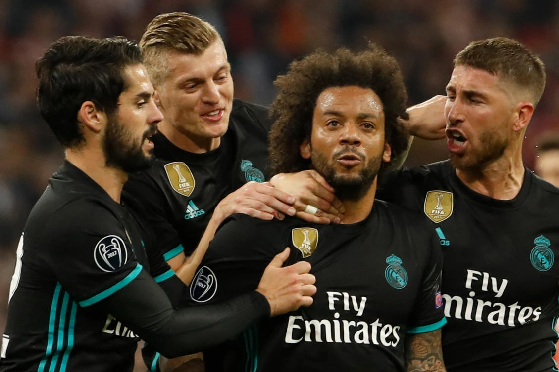 Real Madrid take a 2-1 lead into the semifinal second leg against Bayern Munich.