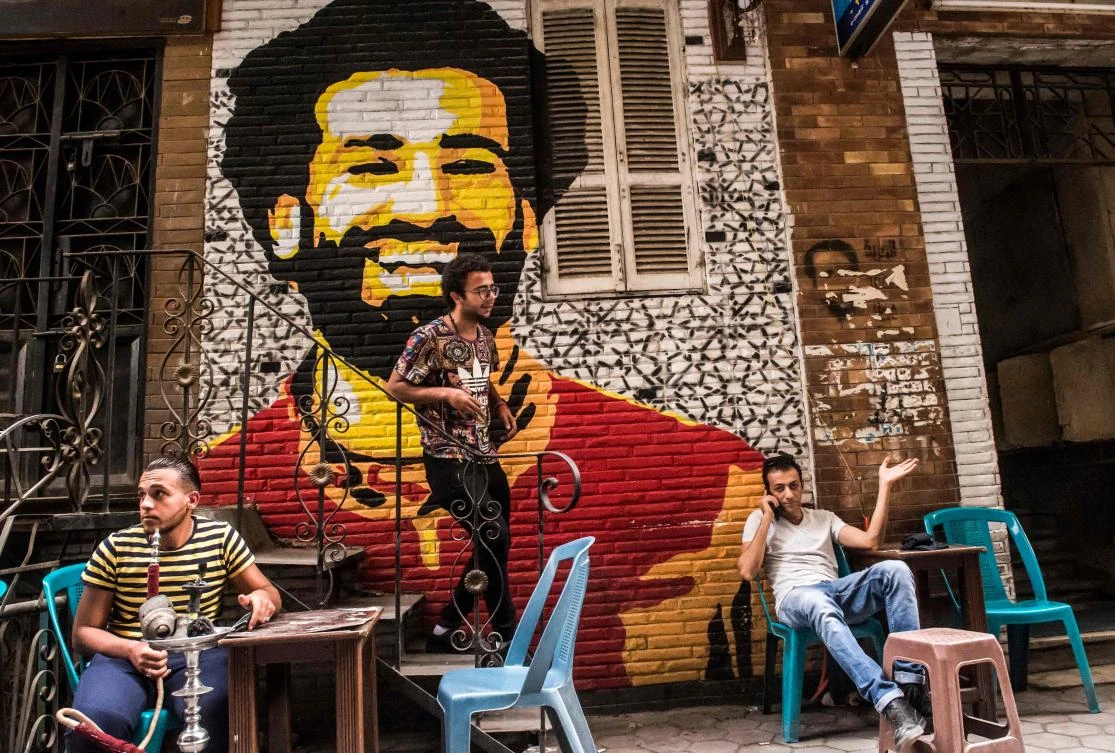 Mohamed Salah dominates the sporting and sometimes political landscape in Egypt. (AFP)