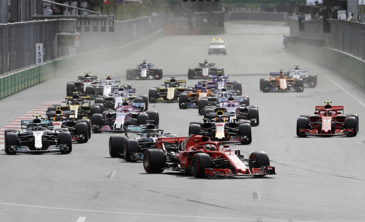 The Grand Prix in Azerbaijan on Sunday was action-packed and full of drama. (AP)