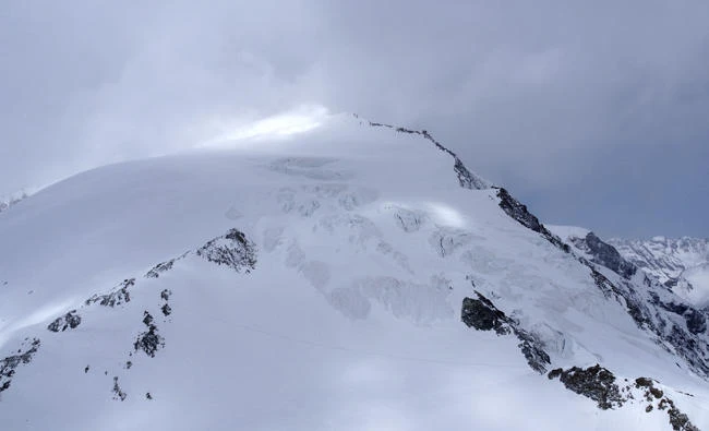 This undated picture provided by the Police Valais, shows Pigne d'Arolla mountain near Arolla, Switzerland. (AP)
