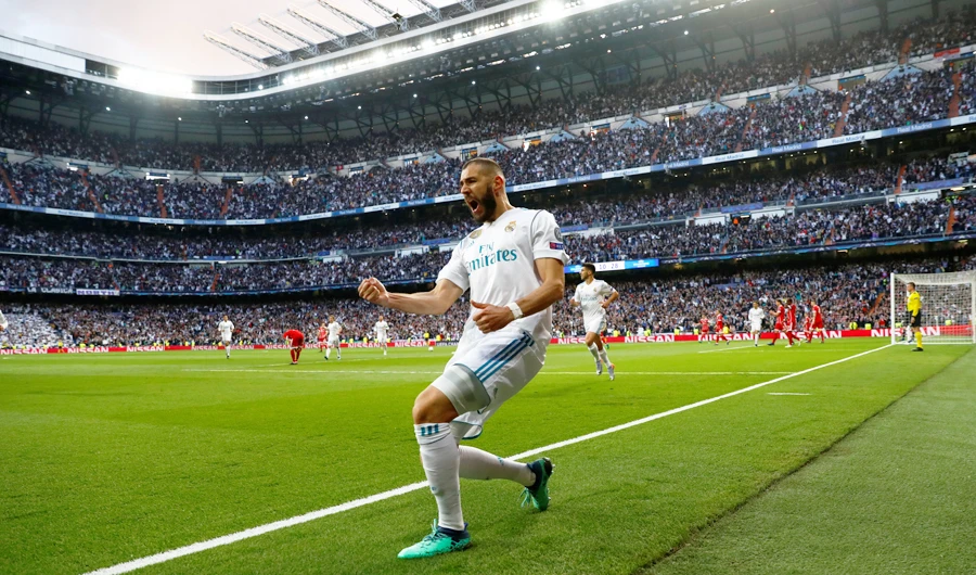 Karim Benzema sends Real to the Champions League final. (Reuters)