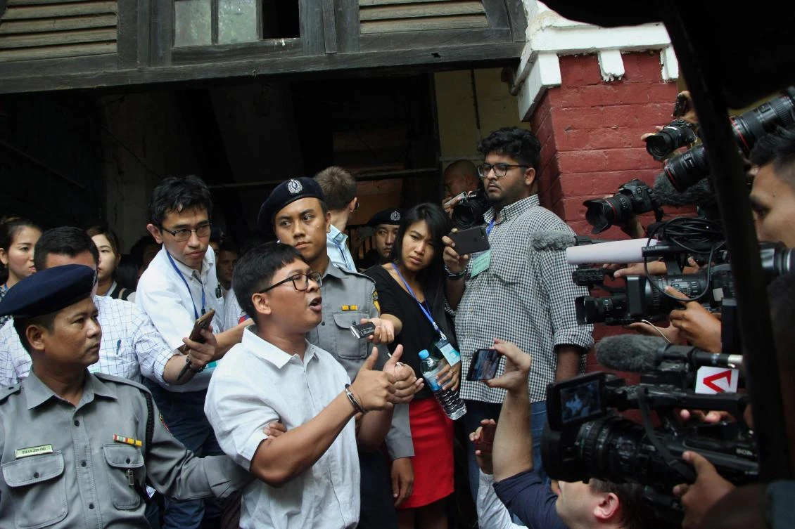 Myanmar judge says policeman’s ‘entrapment’ testimony stands