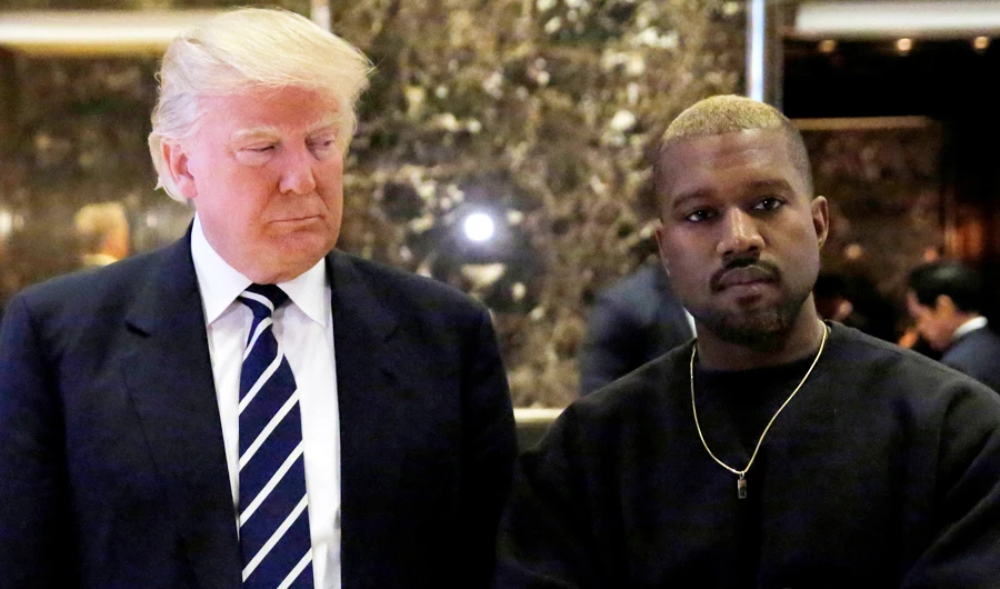 'When I see an outsider infiltrate, I connect with that,' West said of US President Donald Trump. (Reuters)