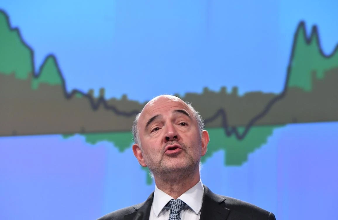 “The biggest risk to this rosy outlook is protectionism, which must not become the new normal: that would only hurt those of our citizens we most need to protect,” said EU Economic Affairs Commissioner Pierre Moscovici. (AFP)