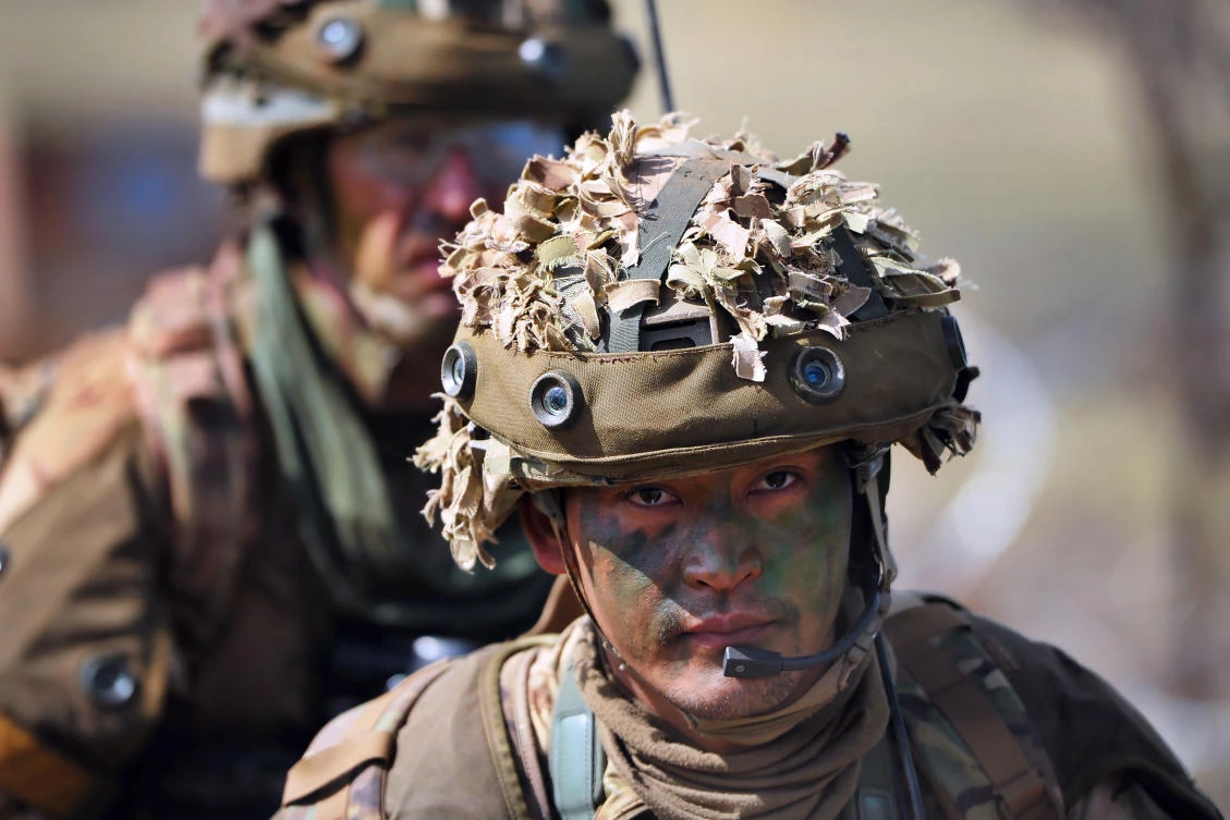 A British soldier. (Tony Karumba/AFP)