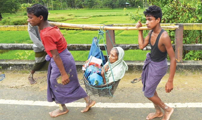 Bangladesh Pemier Sheikh Hasina has urged the Muslim world to have a stronger voice in safeguarding Rohingyas’ rights. (AFP)