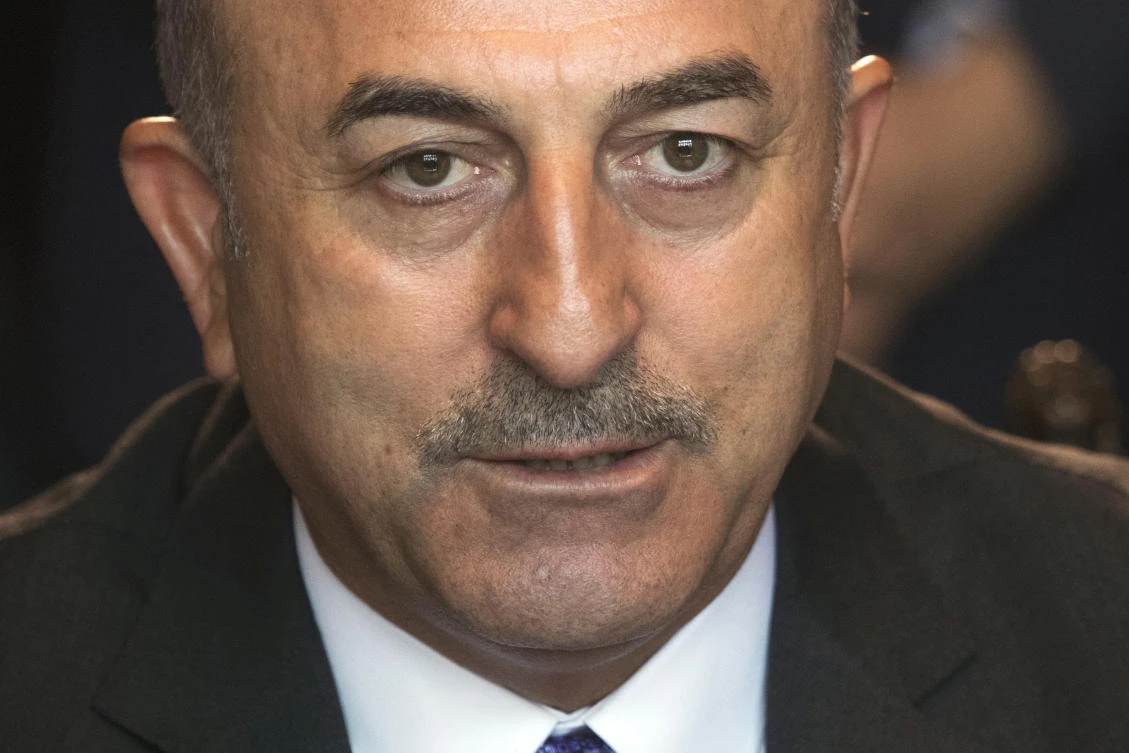 Turkey’s Foreign Minister Mevlut Cavusoglu . (AP/Pavel Golovkin)