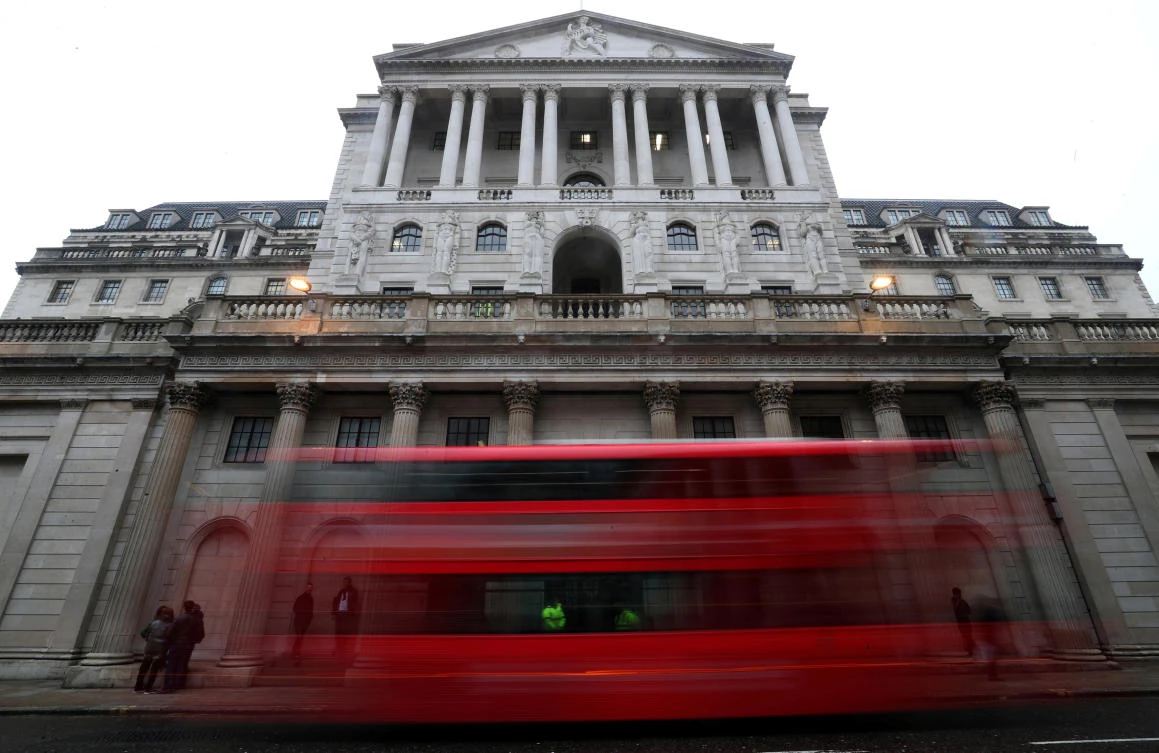 The Bank of England in London is not expected to raise interest rates at its meeting this week. (Reuters)