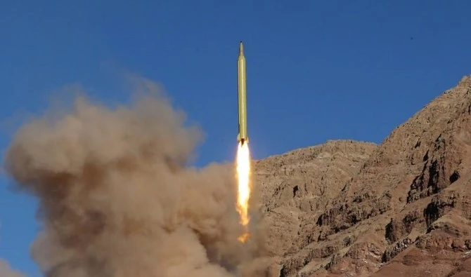 Saudi Arabia’s air defense units intercepted two ballistic missiles fired by Houthi militias from inside Yemeni territory. (REUTERS)