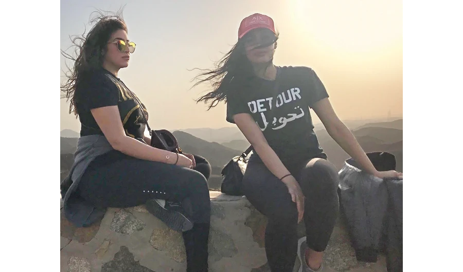 Rafal Jokhdar, Head of Social (left), Nouf Alhimiary, Head of Web, (Right).