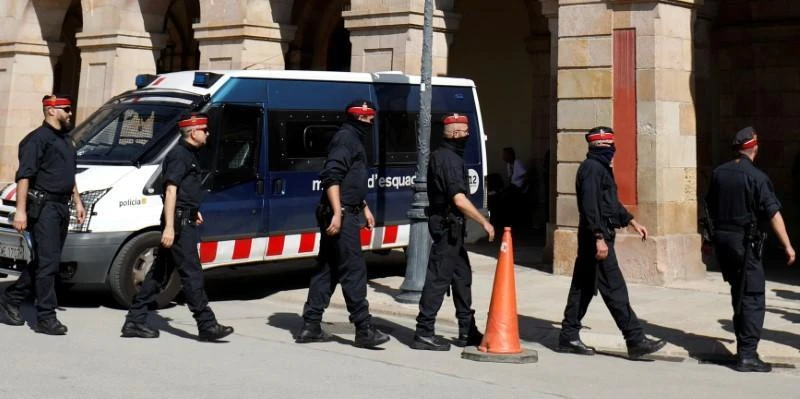 File photo showing Spanish Police in Barcelona, Spain. (Reuters)