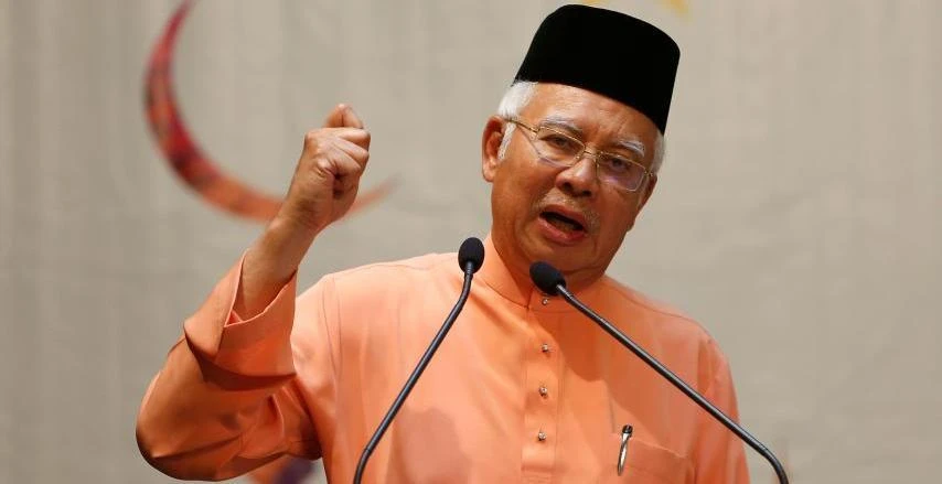 Najib Razak highlighted his policy achievements, namely controversial welfare programs such as cash handouts, and GST tax reform. (Reuters)