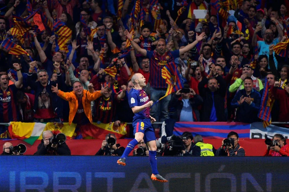 Andres Iniesta is in big demand after he announced he is leaving Barcelona. (AFP)