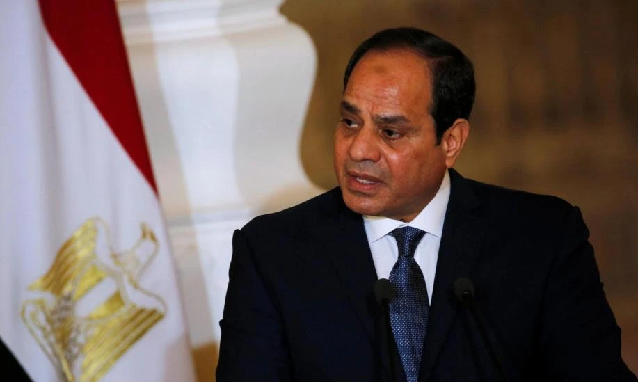 Egypt's President Abdel Fattah al-Sisi speaks during a news conference at the El-Thadiya presidential palace in Cairo, Egypt, March 2, 2017. (Reuters)