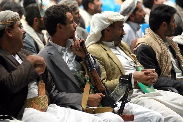 A file photo of Yemeni tribesmen attend a tribal meeting in the capital Sanaa on August 14, 2014. (AFP)