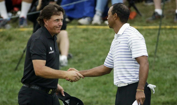 Tiger Woods did not hesitate in accepting long-time arch rival Phil Mickelson throwing down the gauntlet. (AFP)