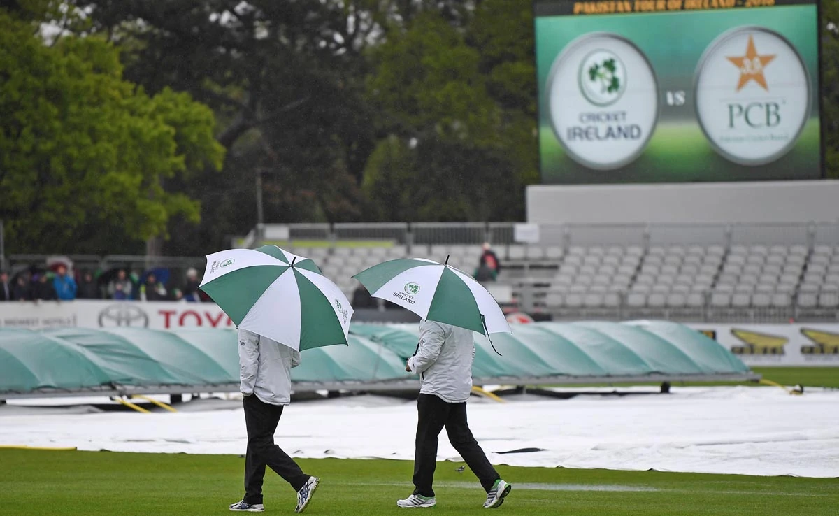 Irish hopes intact as rain derails Test debut