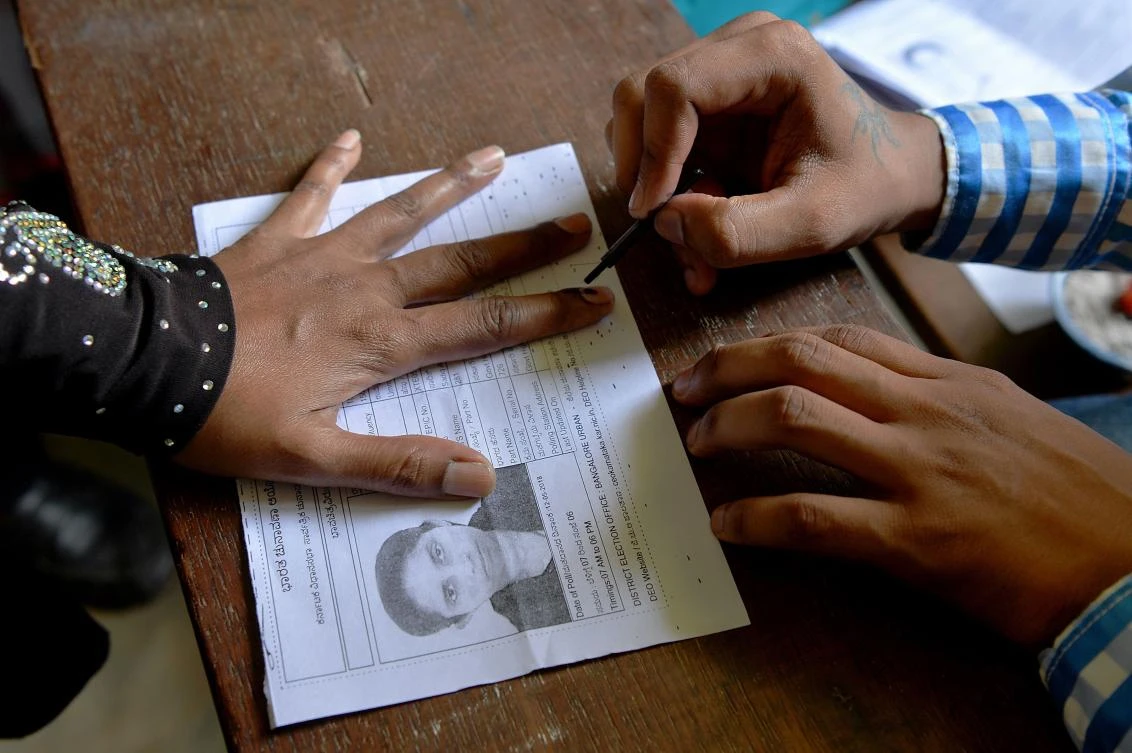 Voter card storm clouds key Indian state election