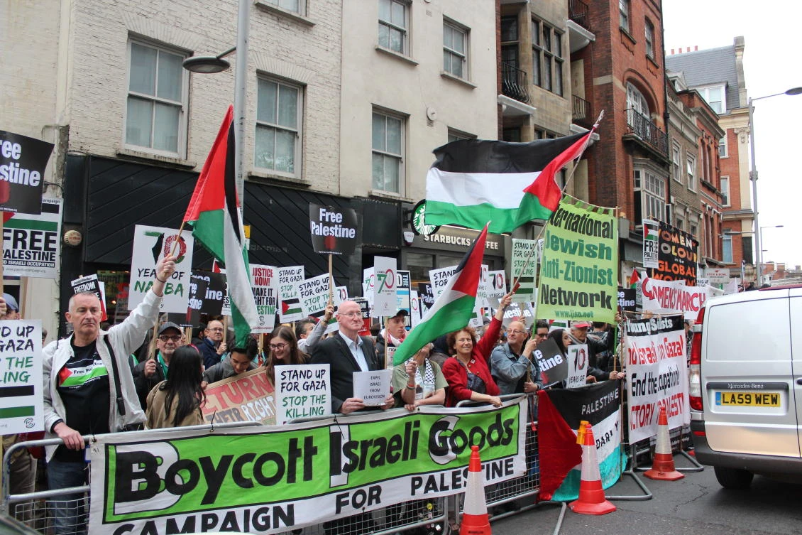 Palestinian protests held in London to mark 70 years of Nakba