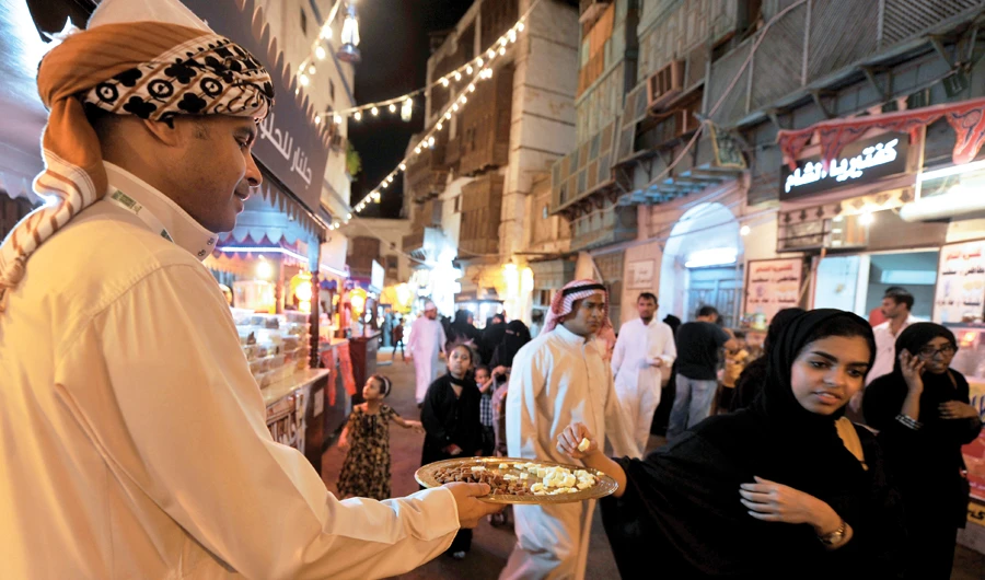 Different malls and shopping centers organize special Ramadan bazaars with special offers for the holy month. (AFP)