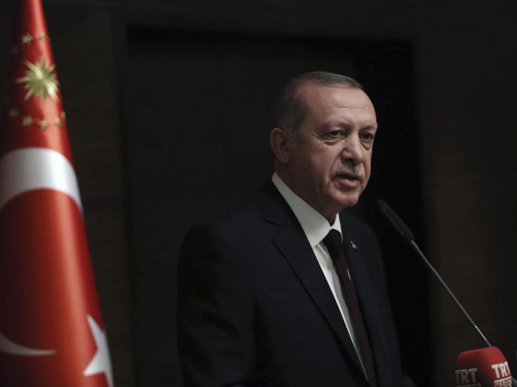 Turkey’s President Recep Tayyip Erdogan. (AP)