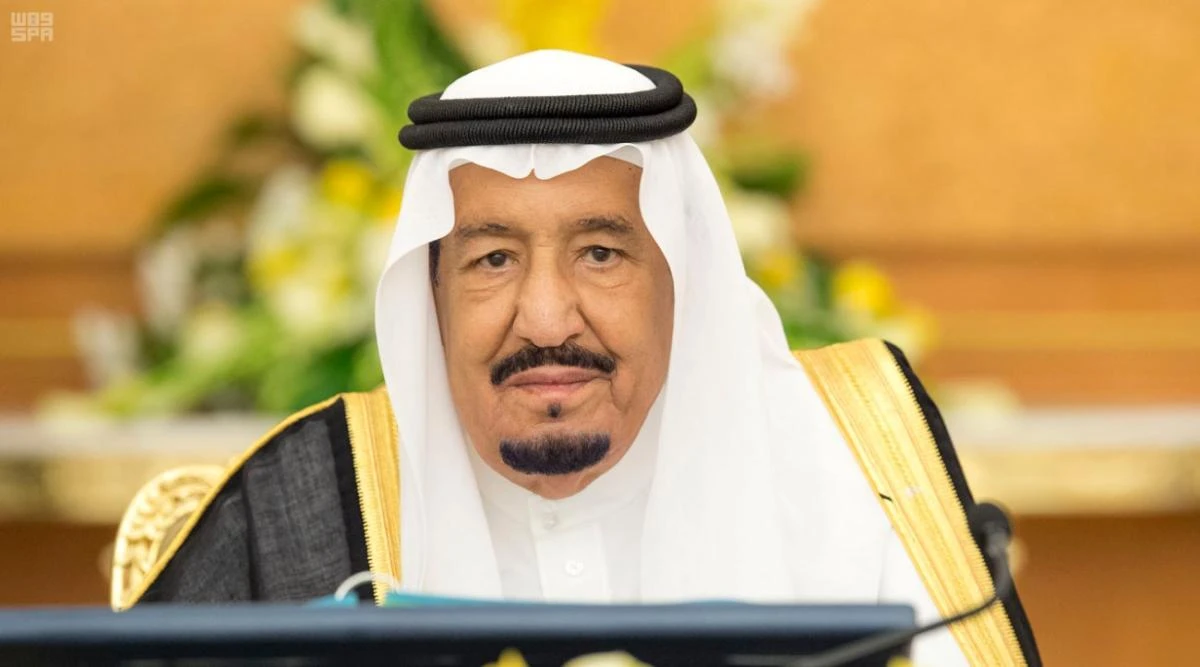 Photo showing Saudi Arabia’s King Salman presiding over the Saudi Cabinet Tuesday, May 15, 2018. (SPA)