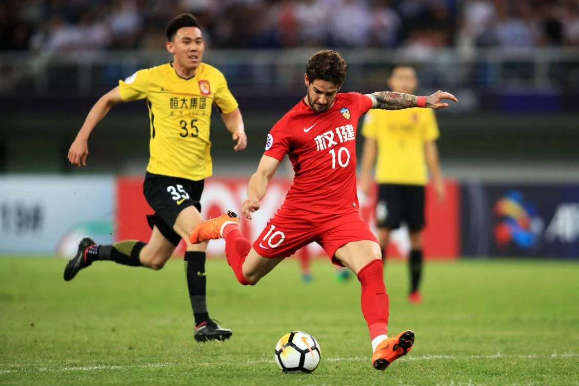 Alexandre Pato helped fire Tianjin Quanjian into the quarterfinals of the Asian Champions League. (AFP)