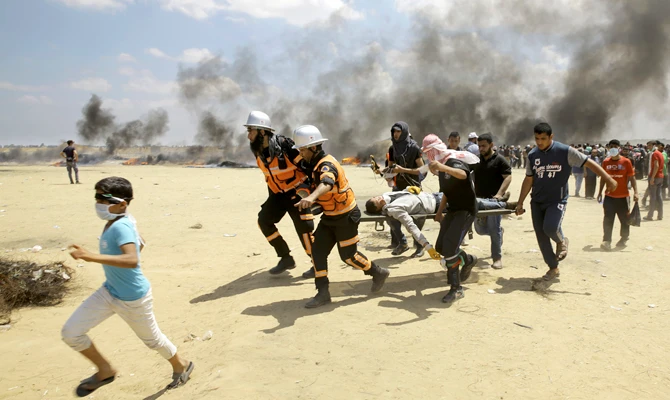 Gaza protesters wane in number but Hamas vows to continue