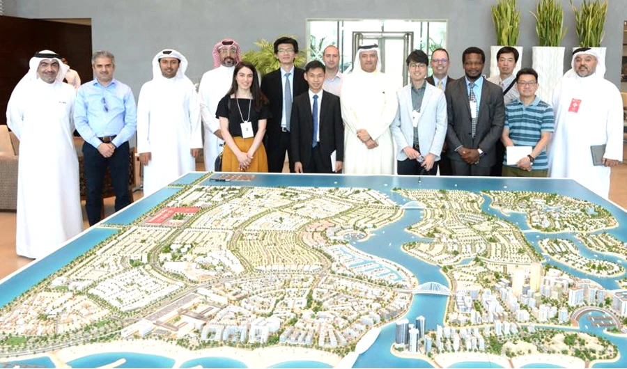 The visiting delegation consisted of officials from the Economic Development Board and international investors.