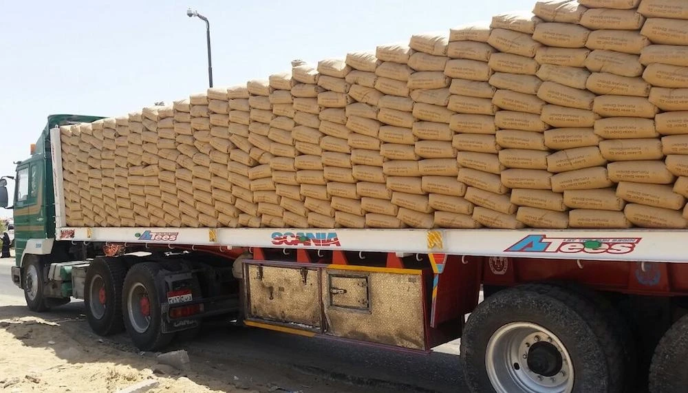 A truck loaded with a ton of cannabis stashed inside cement bags was mistakenly parked outside a police station in Egypt. (Youm 7)