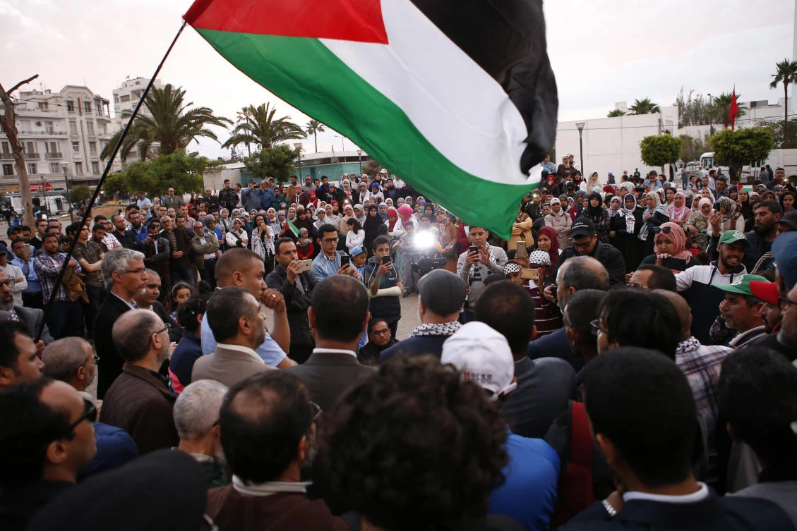 Thousands of Moroccans protest against US Jerusalem embassy move