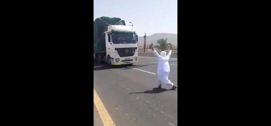 Death defying ‘stunt’ lands Saudi man in police custody