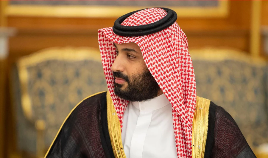 Saudi Crown Prince Mohammed bin Salman called the Palestinian leader. (SPA)