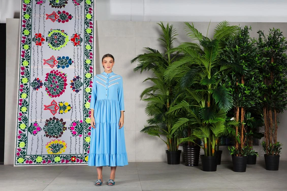This starched dress-kaftan is perfect for a suhoor event. (Photo supplied)
