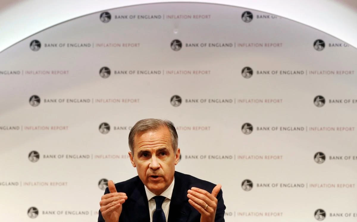 Bank of England Governor, Mark Carney, attends the central bank's quarterly Inflation Report press conference in London, on May 10, 2018. The Bank of England on Thursday left its key interest rate at 0.50 percent as it slashed the growth forecast for the British economy less than one year before Brexit. The decision met expectations following a raft of gloomy economic data pointing to slowing growth and weaker inflation as Britain readies for its exit from the European Union in March 2019. / AFP / POOL / Frank Augstein