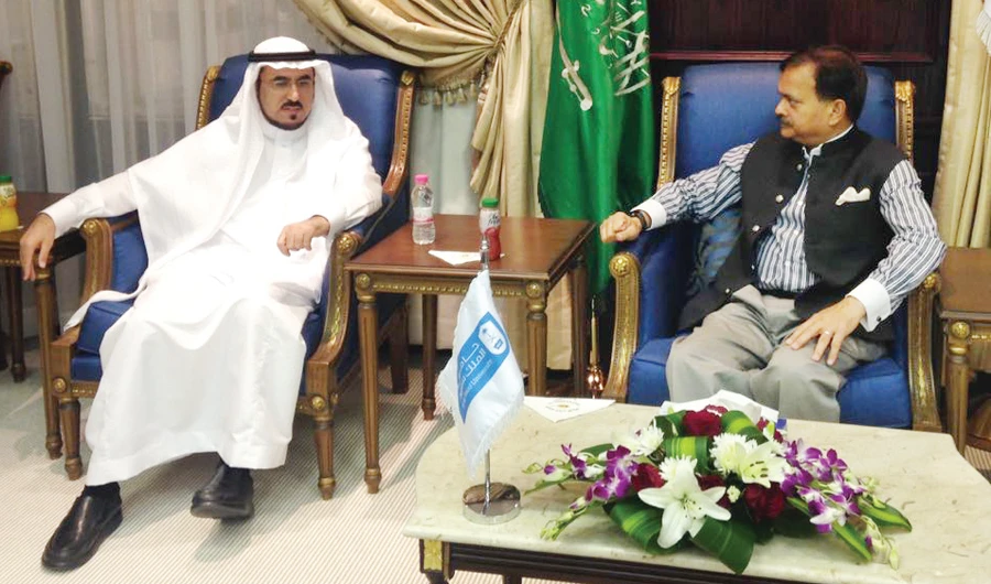 Indian Ambassador Ahmed Javed holds talks with KSU officials in Riyadh.