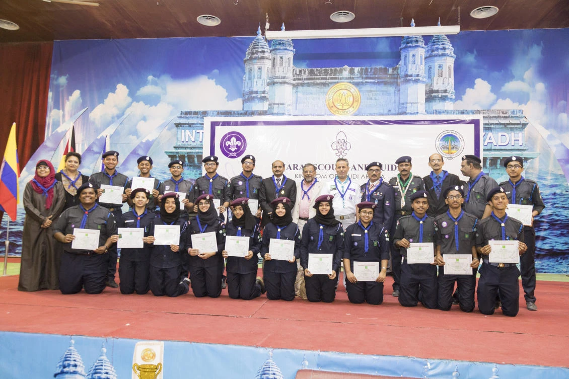 The awardees at a ceremony held recently at the International Indian School Riyadh.